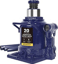 Big RED 20 Ton (40,000 LBs) Torin Hydraulic Stubby Low Profile Car Bottle Jack for Auto Repair and House Lift, Blue, AT92007AU