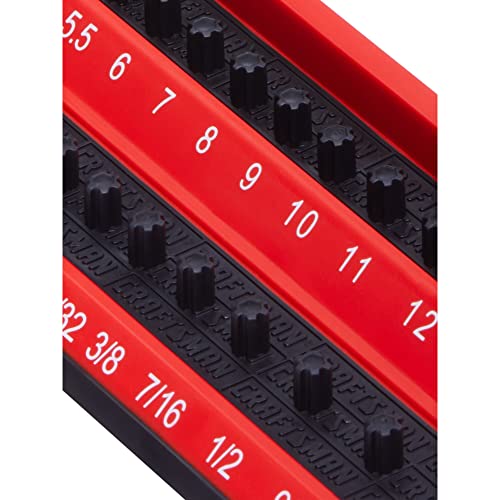 CRAFTSMAN Socket Peg Holder, Tool Tray Storage Organizer, 1/4 Inch Drive (CMMT99414)