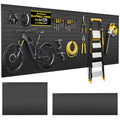 Avalution Slat Wall Paneling,4x12 ft PVC Garage Slat Wall Storage Systems,Black Slatwall PVC Wall Panels Wall Mounted,Heavy Duty Slatwall Panel Garage Storage Organization for Garage Workshop Storage