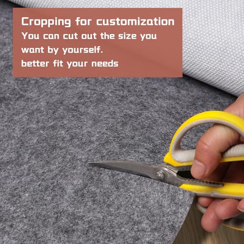 Garage Mats Oversize Garage Floor Paking Mat for Under Car, 7.4 x 8.4 Ft Non-Slip Gray Garage Flooring Carpets, Absorbent Oil Garage Parking Mat, Waterproof Mats