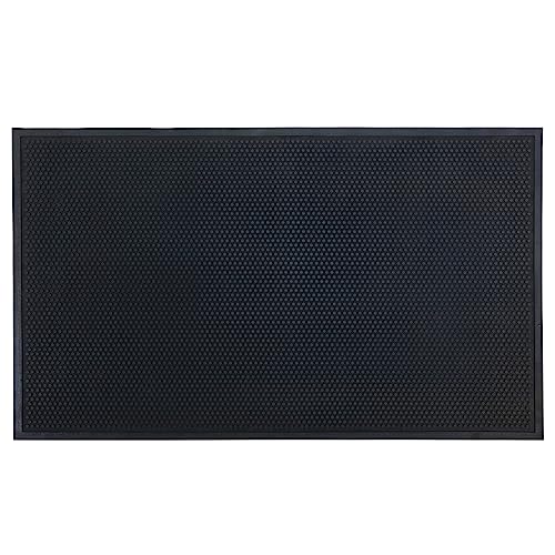 Guardian Easy Step Scraper 2X3 (23in x 35in) Indoor/Outdoor, Heavy-Duty, Solid Rubber Floor Mat,Black
