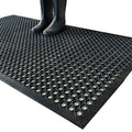 Uniboho Outdoor Rubber Floor Mats Anti Slip Restaurant Commercial Kitchen Rubber Drainage Mat 60 x 35 Heavy Duty Mat for Garage Garden Indoor Outside Industral Pool Entrance Bar Wet Area