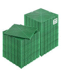 VEVOR Interlocking Drainage Mat, 50 Pcs Modular Interlocking Cushion, 12” x 12” Splicing Drainage Mats, Non-Slip PP Drainage Floor Tile and Shower Mat, for Garage, Garden, Kitchen & Outdoor, Green
