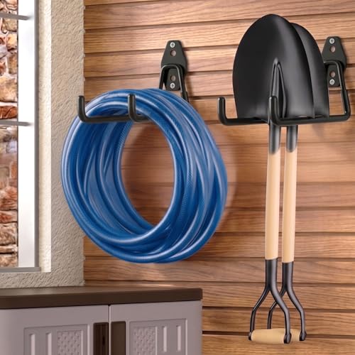 Eptcp Large Garage Hooks Heavy Duty, 4 Pack 7.5 inch Garage Wall Hooks for Hanging Ladder, Kayak, Bike, Chair and Tool
