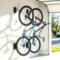 PEGZONE Swivel Bike Wall Mount, Heavy Duty Vertical Bike Rack with Fixed Hooks for Garage Storage, Wall Mounted Bicycle Hangers Holds up to 77 lbs for Indoor, 2 Pack