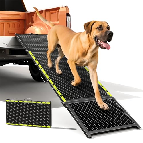 Pawaboo 74" L & 20" W Longest Dog Ramp for Car Foldable, Up to 250 LBS