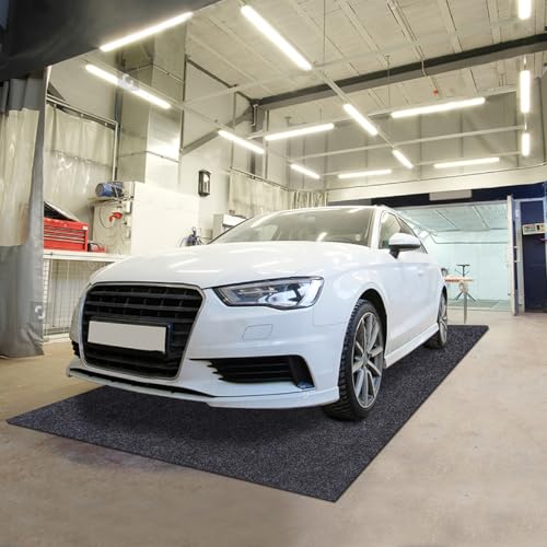 Meitola Garage Floor Protection Mat (8' x 8') Suitable for garages, it Prevents Slipping on the Bottom of Cars, Prevents Oil spillage, is Waterproof, Stain-Resistant, and Protects the Floor Surface.