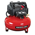 PORTER-CABLE Portable Pancake Air Compressor with Oil-Free Maintenance-Free Pump for Wood Working, Roofing, Home, Jobsite and More: 6 Gallon, 150 Max PSI, 2.6 CFM @ 90 PSI