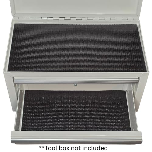 3 Piece Premium Anti-Slip Drawer Liner Set for KOBALT Mini Tool Box - Black