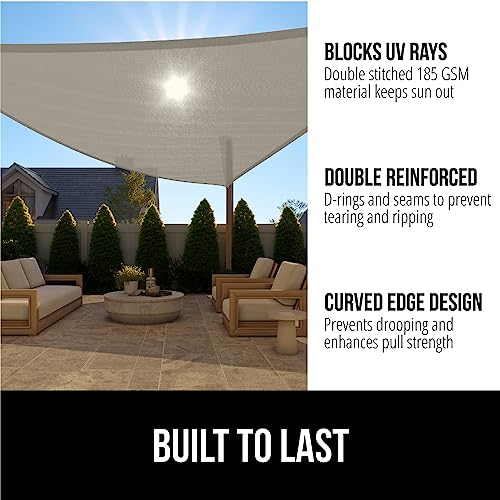 GORILLA GRIP Commercial Doormat and Sun Shade, Outdoor Door Mat in Size 29x17 Inch Fade Resistant in Black, Canopy in Size 12x12x12 Inch Easy Install in Graphite, 2 Item Bundle