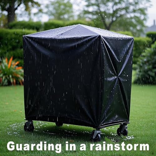 Garage Sports Equipment Organizer Cover, Ball Storage Rack Cover Outdoor, 600D Oxford, Waterproof & Dustproof, 38 "L x 18" W x 45 "H - Protecting Your Sports Equipment and Toys.(Cover Only)