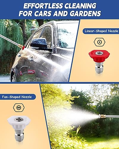 Belkid 2026 Upgraded Jet Nozzle Power Washer for Garden Hose, Includes 2 High-Pressure Nozzles and Quick Connectors | Hydro Jet High Pressure Washer Tools