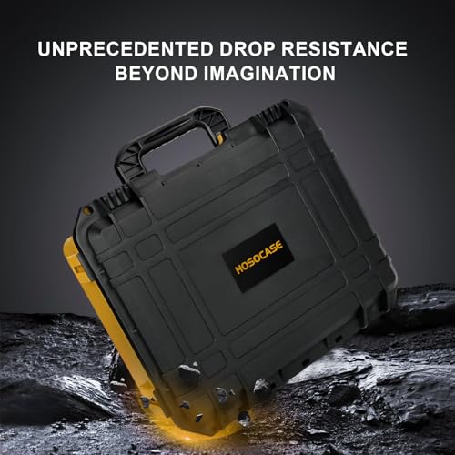 Case for Dewalt 20V Max Battery: Large Waterproof Hard Cases for Dewalt 20V/12V/60V Batteries & Chargers, Organizer Storage Box with 9 Dividers for Milwaukee 1.5/2.0/4.0/5.0/6.0/9.0/12.0Ah (Case Only)