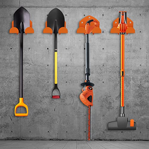 FLEXI RODS Garage Storage Garage Organizer Trimmer Rack Garden Power Tool Hanger for Grass Trimmer, Hedge Trimmer, Garages Wall, Garag Trimmer, Garden Tools, 3 Pack