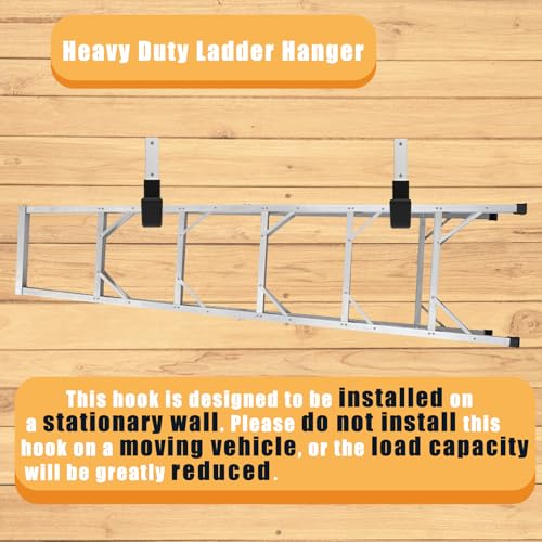 Juformin Heavy Duty Utility Hooks - Wall Mount, Hooks for Garage, Hose, Bike, Ladder, Leaf Blower Hanger (6 Medium)