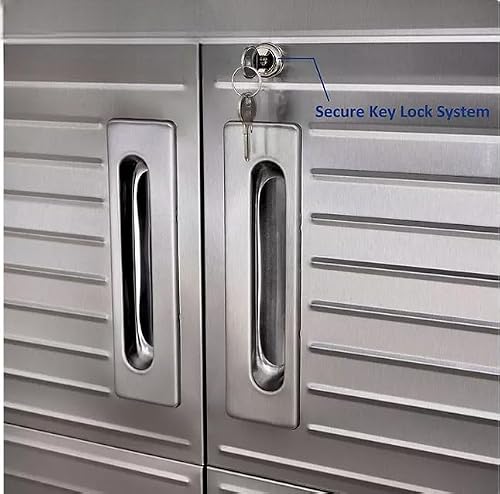 Heavy-Duty Commercial Storage Cabinet (Satin Graphite Black, 48" W x 24" D x 72" H)