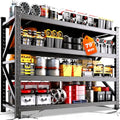 AXASIIO 79"W Heavy Duty Storage Shelves, 8000LBS Adjustable Garage Shelving Unit, Rust Proof Large Metal Storage Rack, 24"D x 79"W x 74"H Industrial Shelving for Warehouse, Basement, Shop, Supermarket