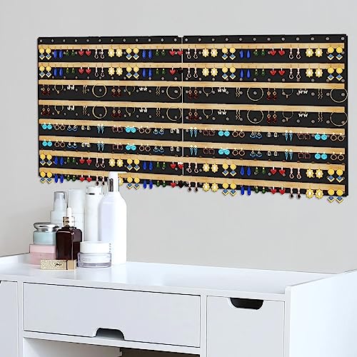 Hogurity Peg Board, 4 Pack Metal Pegboard Panels Black Pegboards Wall Organizer with Bent Frame Large Heavy Duty Peg Board for Walls Home, Garage Tool Storage, Office Organization, Craft Room, Kitchen