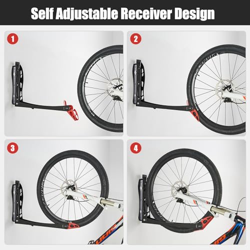 Ultrawall BIKEPAL Swivel Bike Racks, No Lift Wall Mounted Bike Storage Solution for Home & Garage, 2 Pack