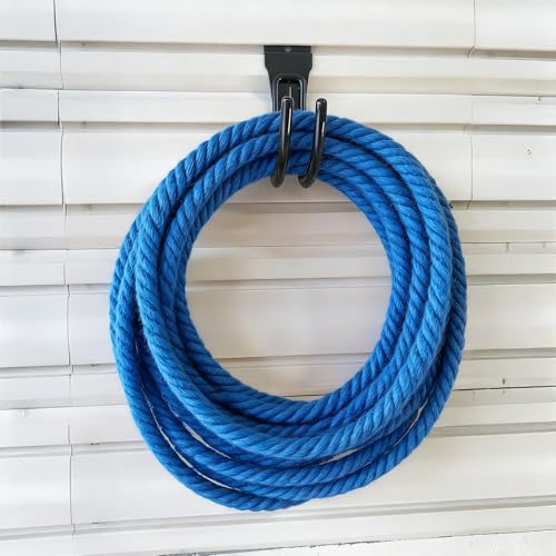 PercyEffie 10pcs Slatwall Hooks Gladiator Hooks J Garage Hook Slatwall Accessories Small Durable Metal Wall Hangers for Garden Hose Efficient Storage,Efficient Storage Heavy Duty Tool and Garage Hook