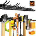 ZICANYCO Garage Tool Organizer Wall Mount 66 inches with 13 Adjustable Heavy-Duty Hooks, Garage Organization, Garden Tool Storage Rack for Garage, Yard, and Shed, Holds Up to 520 lbs