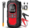 Jump Starter with Air Compressor,Car Battery Jump Starter (9.0 Gasoline/6.5L Diesel) with 150PSI Digital tire inflator Portable,12V Power Pack Car Jump Box Charger with LCD Display, Lights