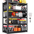 Storage Shelves, 2500lbs Garage Shelving,Adjustable Heavy Duty Shelving Unit,5T Tall Garage Shelves，Metal Standing Shelf Units,Utility Rack For Kitchen Warehouse Industrial Basement 71.2*35.4*15.7