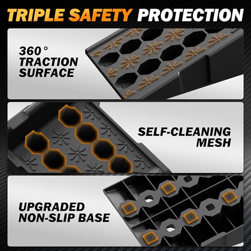 TOWKING 16000lb Car Ramps for Oil Changes,11.1" Max Wide Path for SUV&Truck