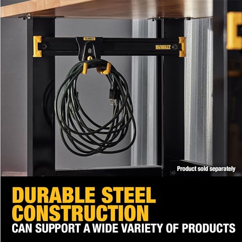 DEWALT Tool Organizer, Mount on Workbench, 20 Inch, Compact Metal Rail, DEWALT Workshop Storage System Compatible (DWST82827)