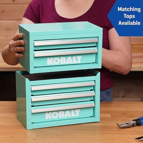 Mini 3-Drawer Steel Tool Box Teal