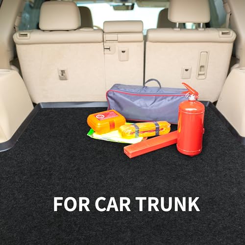 HOMBYS Extra Large Garage Floor Mat for Under Car,Floor Mats for Garage with Rubber Backing,Non Slip Garge Rug,Waterproof Backing Garage Carpet,Motorcycle Absorbent Oil Spill Mat,7'4"x8'4"