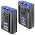 DTK Replacement for Kobalt 40V Battery 6000mAh KPM1040A-03, KM-1640-06, KM 4040-06, Cordless Power Tool Batteries 2 Packs