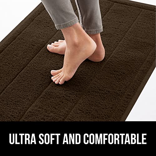 GORILLA GRIP Dirt Grabber Indoor Outdoor Door Mat, 47x35, Durable Mesh Weave Dirt Trapper Doormat for Outside Entrance, High Traffic Mud Scraper, Low Profile for Entry, Heavy Duty Welcome Mat, Brown