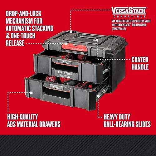 CRAFTSMAN TRADESTACK Tool Box, Tool Organizer, Drawer Unit (CMST21404)
