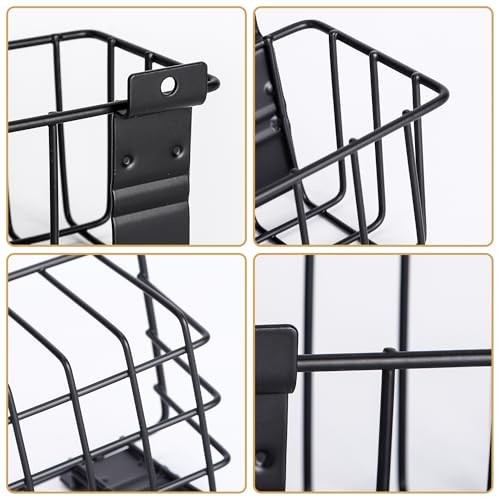 MENEONE Heavy-Duty Slatwall Baskets and Hooks - Slatwall Accessories for Standard Slatwall Panels | Ideal for Organizing Garages and Workshops