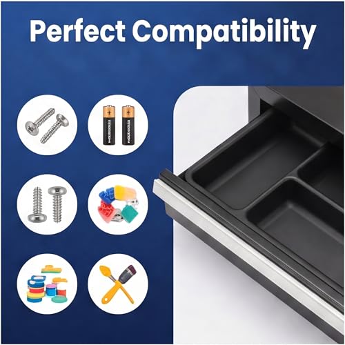 6 Pcs Tool Box Organizer Tray Divider Set for Kobalt Mini 2-Drawer ToolBox – Compatible with Both Old & New Version,Tool Desk Drawer Organization, Toolbox Accessories&Organizer.