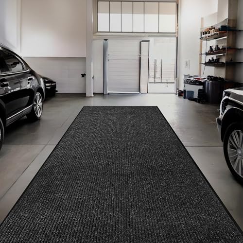 Large Door Mat 3' x 5' Charcoal, Heavy Duty Commercial Floor Mat, Industrial Floor Mat for High Traffic Areas, Or Business Entryway Nonslip Rubber Backing.