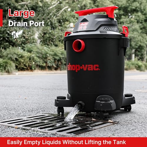 Shop-Vac 5430115 Wet/Dry Vacuum, 10 Gallon, 4.5 Peak HP, 1-7/8 Inch Diameter x 7 Foot Hose, 15 Foot Cord, Ideal for Jobsite, Garage, Workshop & Home