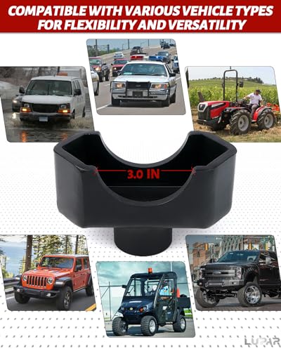 Lupar Jack Axle Adapter Lifting Saddle Compatible with Bottle Floor Jack for 3" Axle Tube - Black