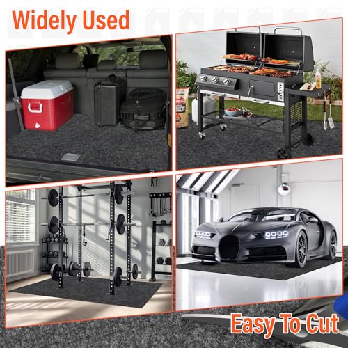 TIXANF 2 Pack 36 x 60 Inch Premium Oil Spill Mat,Garage Floor Mat for Under Car,Highly Absorbent Maintenance Mat Protect Your Floor from Oil Drips, Spills, Splashes and Stains
