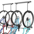 EVERHANGER Ceiling Mounted Bike Racks for Garage, Indoor Bike Storage Hanger with Adjustable Cycling Hooks for 2 to 4 Bikes, Holds up to 260lbs