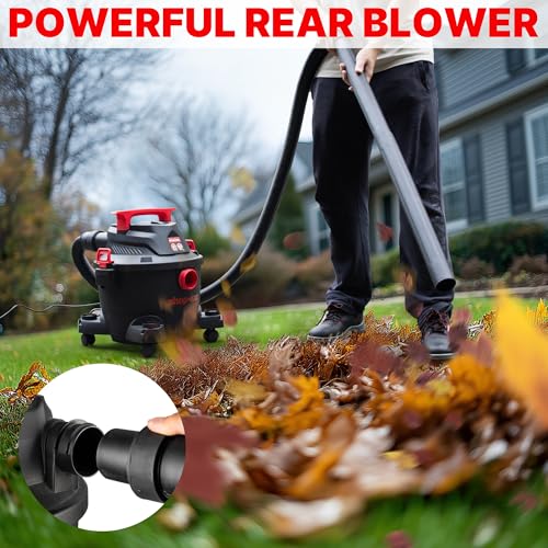 Shop-Vac 6 Gallon Wet/Dry Vacuum, 4.5 Peak HP Shop Vacuum with Blower, 1-7/8 Inch Diameter x 6 Foot Hose, 10 Foot Cord, Ideal for Jobsite, Garage, Workshop & Home