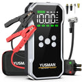 Jump Starter with Air Compressor, 8000A 160PSI Jump Starter Pack (10.0 Gas/7.0L Diesel), 12V Car Jump Starter, Battery Jump Starter with Display, Smart Jumper Cables, 2 LED Light