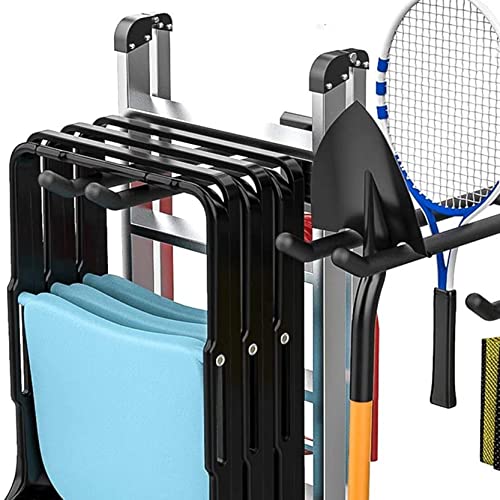 TORACK Garage Storage Organizer Systems, Wall Mount Overhead shelving, 48 inch Heavy Duty Steel Tool Racks, 6-Pack 12'' Double Hooks, 48 inch by 7 inch Floating Shelves, up to 1200Ibs