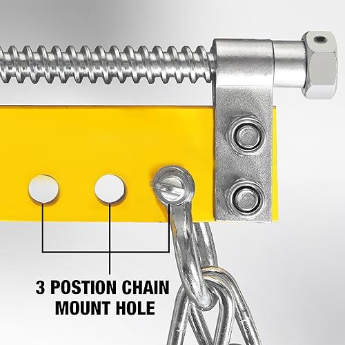 YELLOW JACKET Engine Hoist Shop Crane Engine Leveler 1500lbs Steel with Ball Bearing and Adjustable Handle
