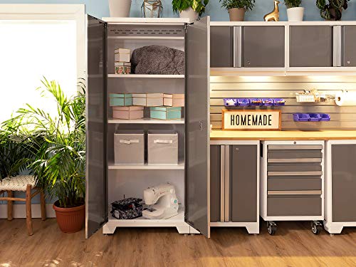 NewAge Products Bold Series White 14 Piece Set, Garage Cabinets, 56999