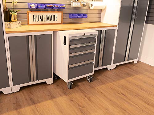 NewAge Products Bold Series White 14 Piece Set, Garage Cabinets, 56992