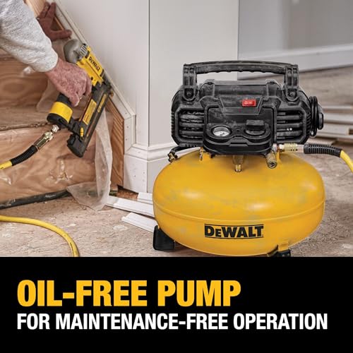DEWALT Pancake Air Compressor, 6 Gallon, 165 PSI (DWFP55126)