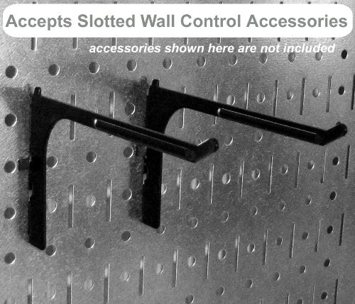 Wall Control Pegboard Organizer 4 ft. Metal Pegboard Standard Tool Storage Kit with Black Toolboard and Red Accessories