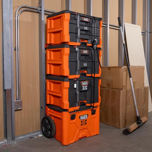 Klein Tools 54823MB MODbox 3-Drawer Tool Box Organizer, Heavy-Duty Tool Storage, Stackable Module, 50-Pound Capacity